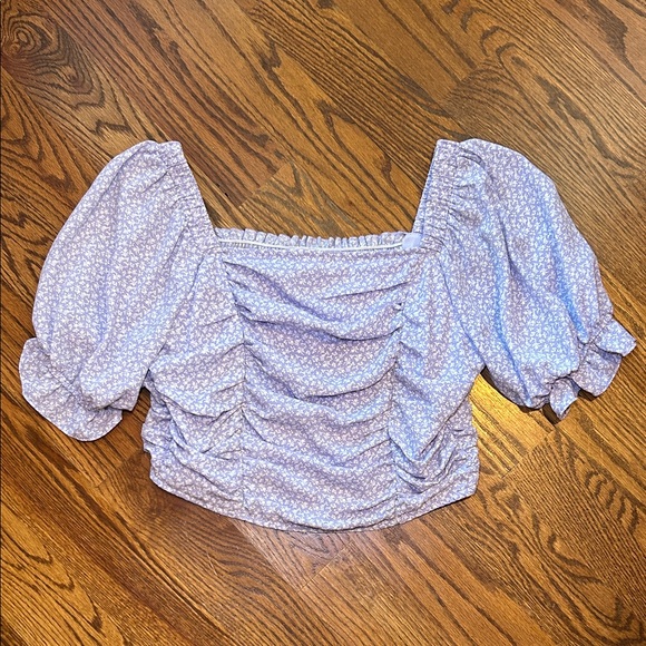 Altar'd State Tops - Altar'd State Lavender Floral Blouse